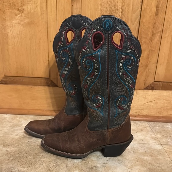 Tony Lama RR2025L Women's Buffalo 3R Western Boots Size 7 - Picture 1 of 6